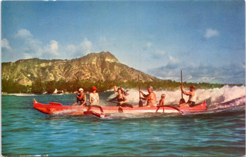 Surf Sport at Waikiki - family on outrigger (34-21-276)