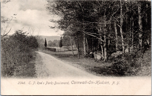 Postcard NY Cornwall-On-Hudson - E.P. Roe's Park-Boulevard