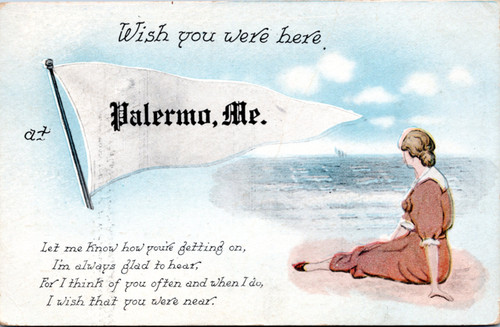 Postmark ME Palermo Pennant woman on beach Let me know how you're getting on