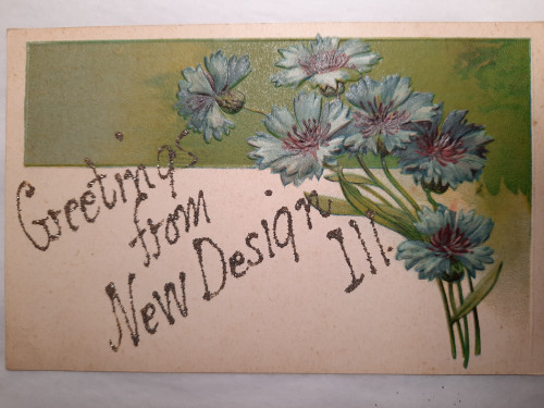 Postcard floral IL  New Design greetings