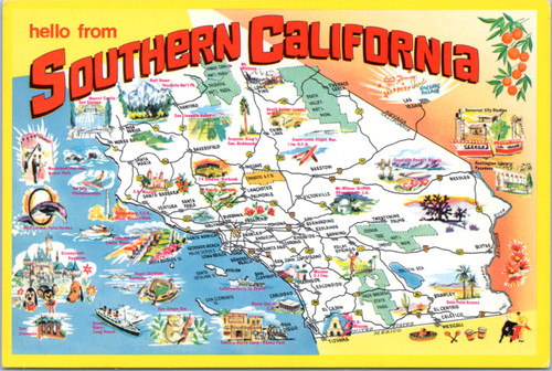 southern california map tourist spots