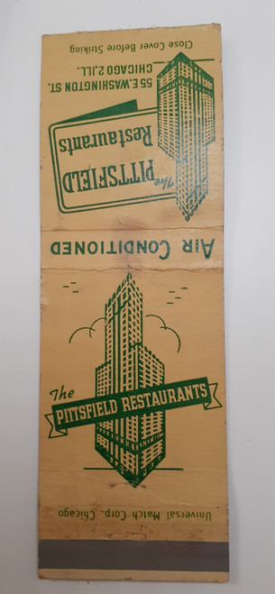 Matchbook cover IL Chicago - The Pittsfield Restaurants