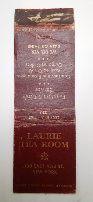 Matchbook Cover NYC - Laurie Tea Room