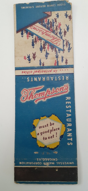 Matchbook Cover Thompson's Restaurants