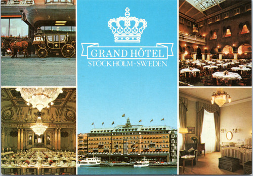 Postcard Sweden Stockholm - Grand Hotel multiview