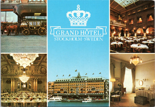 Postcard Sweden Stockholm - Grand Hotel multiview