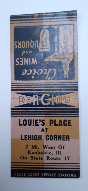 Matchbook Lovie's Place at Lehigh Corner, Kankakee IL