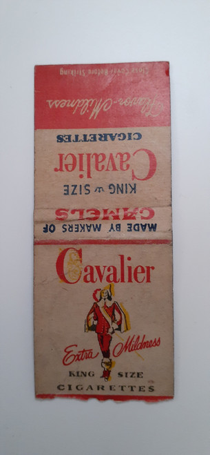 Matchbook Bobtail Cavalier Cigarettes