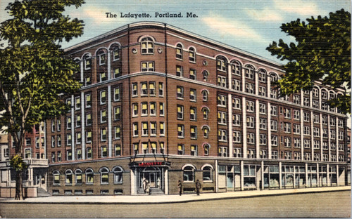 Postcard ME Portland - The Lafayette