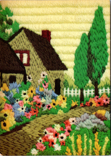 Hallmark Cards - Knitted Garden Scene