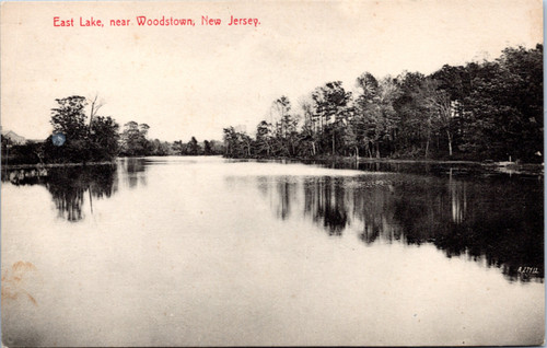 Postcard NJ East Lake near Woodstown New Jersey