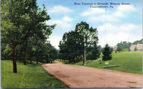 Postcard Elizabethtown PA Masonic Homes