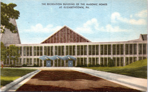 Postcard Elizabethtown PA Masonic Homes