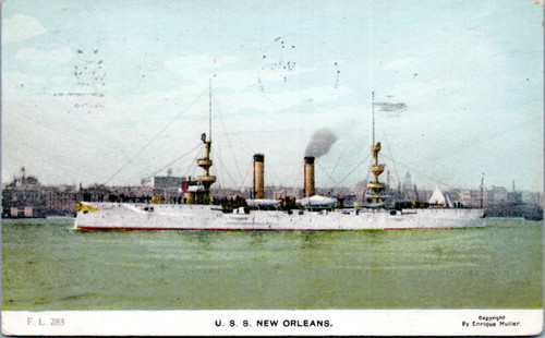 Postcard Nautical Ship Navy - U.S.S. New Orleans