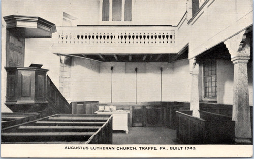 Psotcard PA Trappe - Augustus Lutheran Church