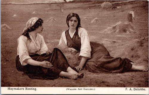 Haymakers Resting by F.A. Delobbe
