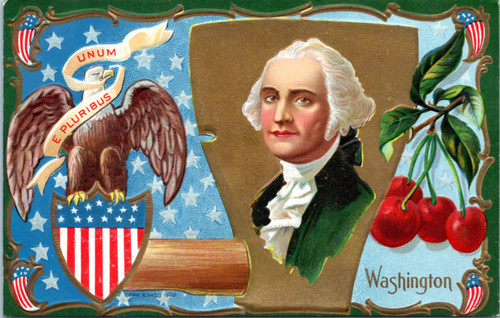 president george washington postcard