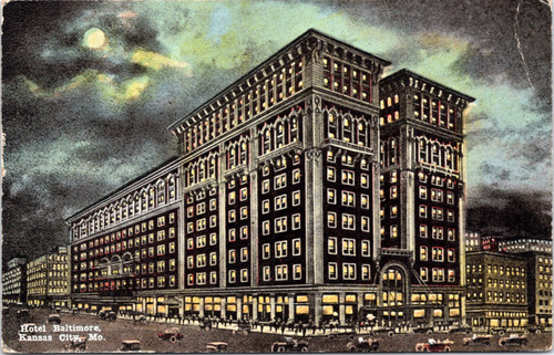 Postcard MO Kansas City - Baltimore Hotel