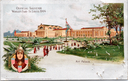 Postcard MO St. Louis -World's Fair St. Louis 1904 - Art Palace