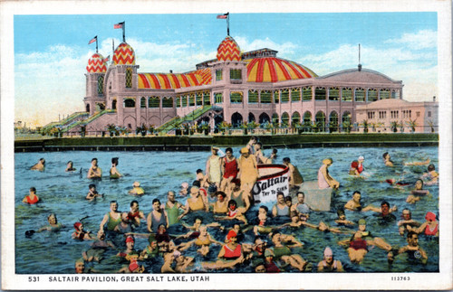 Postcard UT Salt Lake City Saltair Pavilion