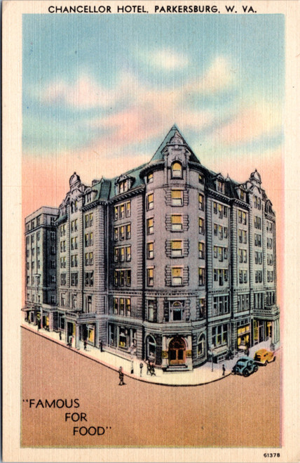 Postcard WV Parkersburg - Chancellor Hotel