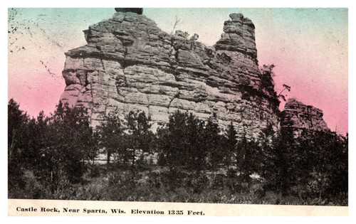 Castle Rock Near Sparta Wisconsin