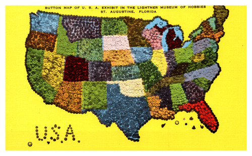 USA Button Map - Lightner Musuem of Hobbies