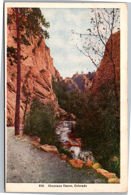 Postcard CO Cheyenne Canon