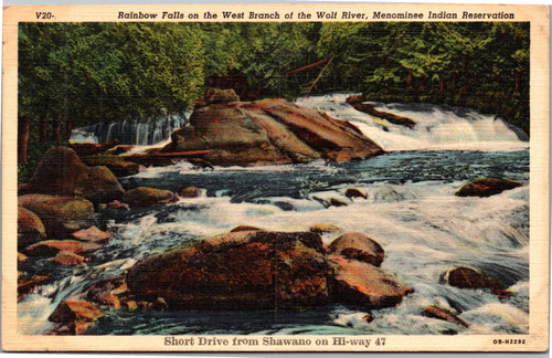 Rainbow Falls on West Branch of Wolf River