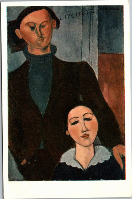 Double Portrait Jacques Lipchitz and wife by Amedeo Modigliani
