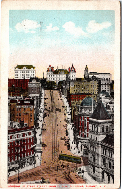 Looking up State Street  Albany