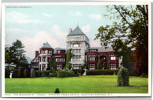 Postcard NY Saratoga Springs The Mansion at Yaddo Spencer Trask Estate