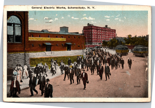 Postcard NY Schenectady General Electric Works
