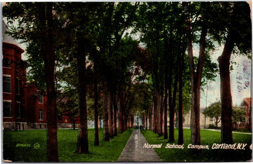 SUNY Cortland postcard 1910 Normal School