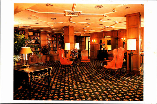 Postcard NYC Sheraton Russell hotel lobby