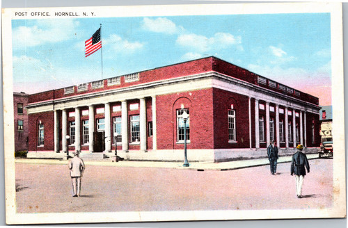 Postcard NY Hornell Post Office