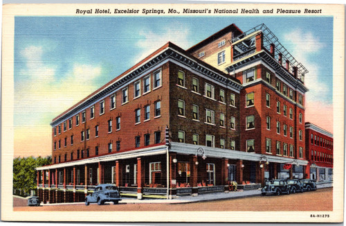 Postcard MO Excelsior Springs  Royal Hotel