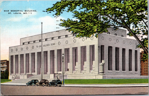 Postcard MO St. Louis War Memorial Building