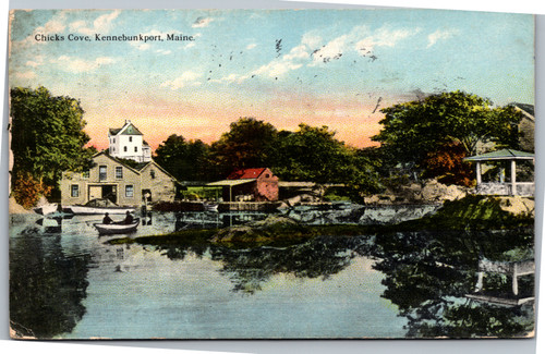 Postcard ME Kennebunkport Chicks Cove
