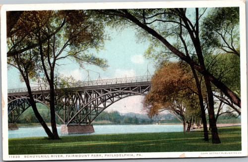 Postcard PA Philadelphia Schuylkill River Fairmount Park
