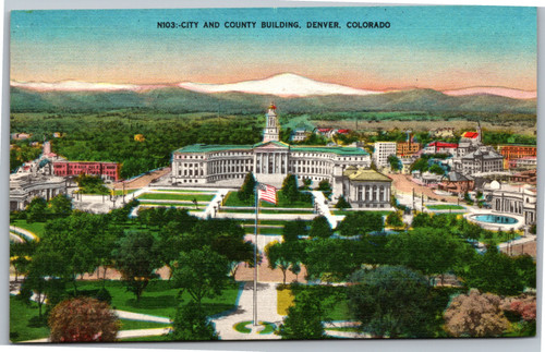 Postcard CO Denver City and County Building