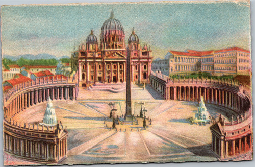 Postcard Italy Rome Piazza andn Basilica S. Pietro St. Peter  - Alberto Traldi