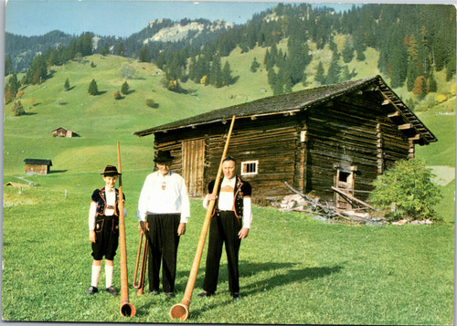 Postcard Liechtenstein Motiv auf Gnalp bei Triesenberg