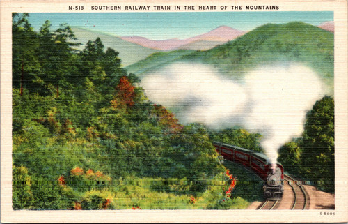Southern Railway Train in the Heart of the Mountains