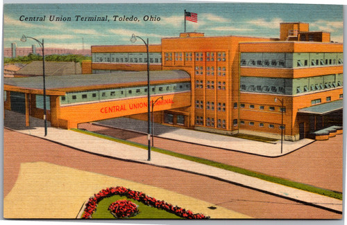 Postcard OH Toledo Central Union Terminal