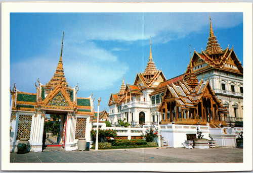 Postcard Thailand Grand Palace Emerald Buddha Temple Bangkok