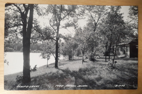 RPPC MN Park Rapids Camp-O_Lakes - cabin and lakeside seating