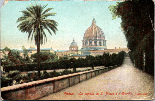 Vatican Gardens and St. Peters Dome