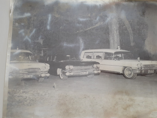 Copy of 1959 Cadillac Hearse Ambulance Photo (Worn Print) (40-694) Copy of 1959 Cadillac Hearse Ambulance Photo (Worn Print) (40-694)