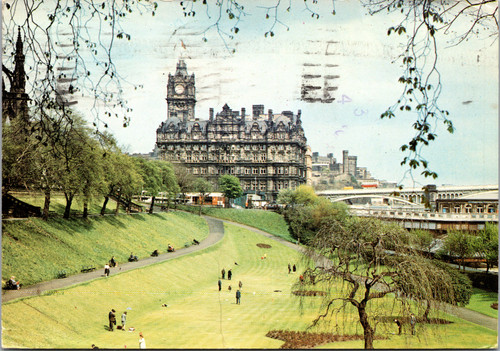 The North British Hotel from East Princes Street Gardens